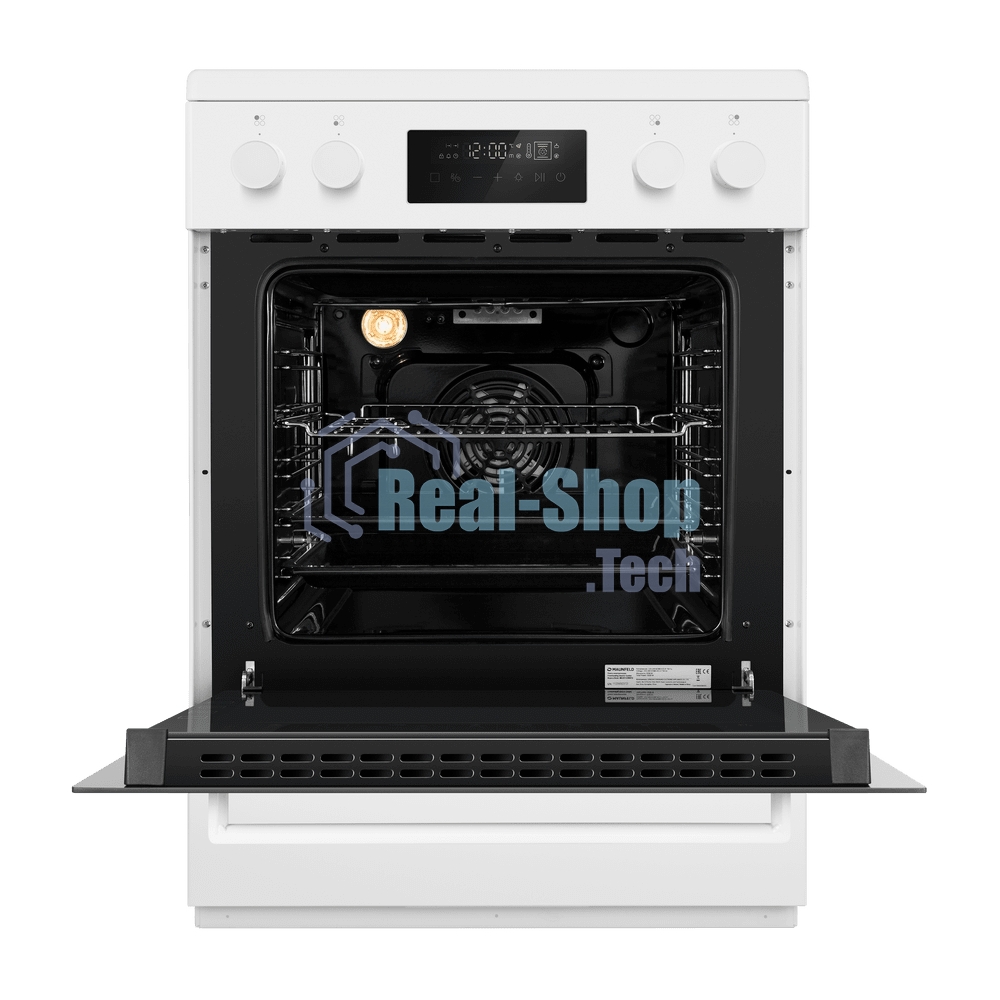 Плита электрическая MAUNFELD MIC611W01TD белый, конфорок 4 электрических (индукционных), духовка 59 л, 60 см x 84.5 см x 63 см
