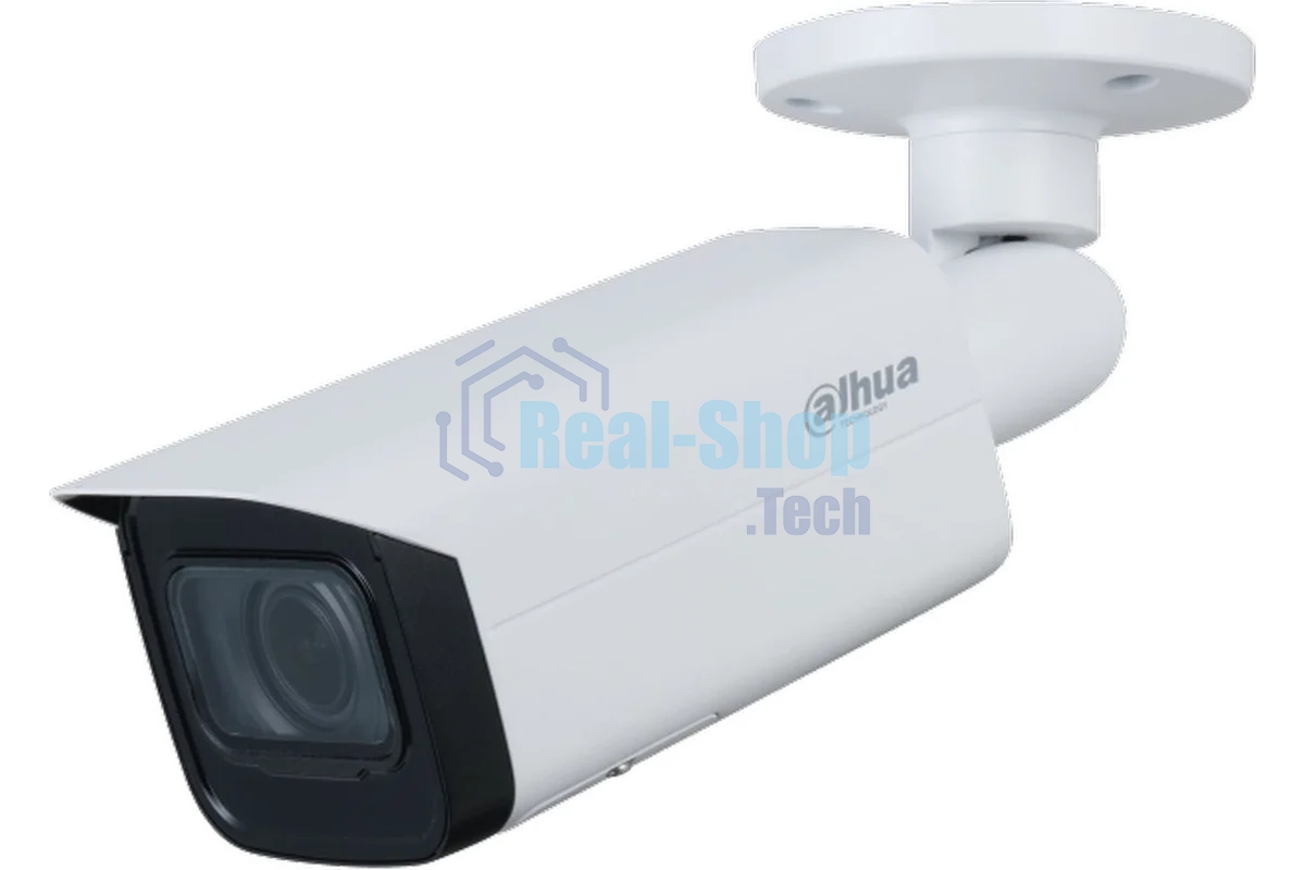 Уличная цилиндрическая IP-видеокамера Dahua 2Мп; 1/2.8” CMOS; моторизованный объектив 2.8~12 мм; механический ИК-фильтр; чувствительность 0.008лк@F1.7; сжатие: H.265+, H.265, H.264+, H.264, MJPEG; 2 п