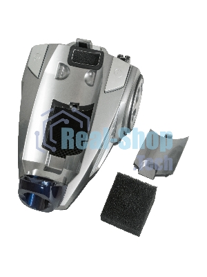 Пылесос JVC JH-VC423 синий/серый, 420/2400 Вт, уборка сухая, пылесборник контейнер 3 л