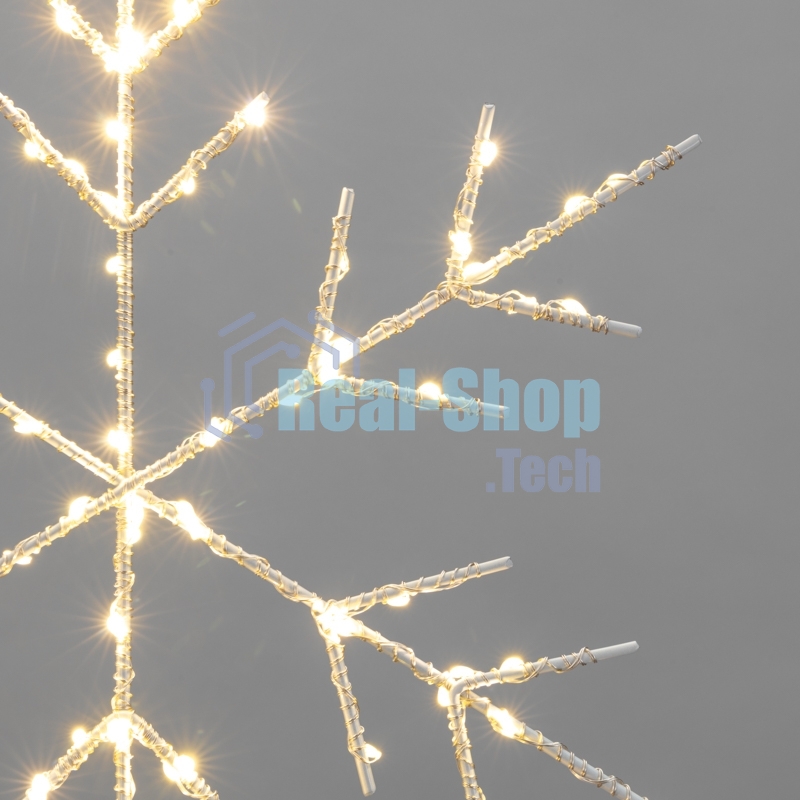 Светодиодная подвесная фигура Neon-night Снежинка на металлическом каркасе, цвет теплый белый