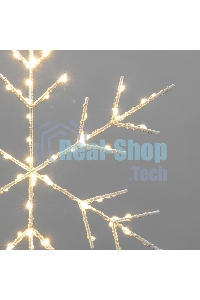 Светодиодная подвесная фигура Neon-night Снежинка на металлическом каркасе, цвет теплый белый