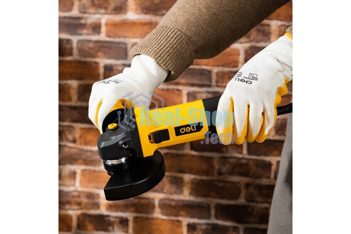 Угловая шлифовальная машина Deli DL-JM125-E2 (750Вт, 125мм, 12000об/мин, картон)