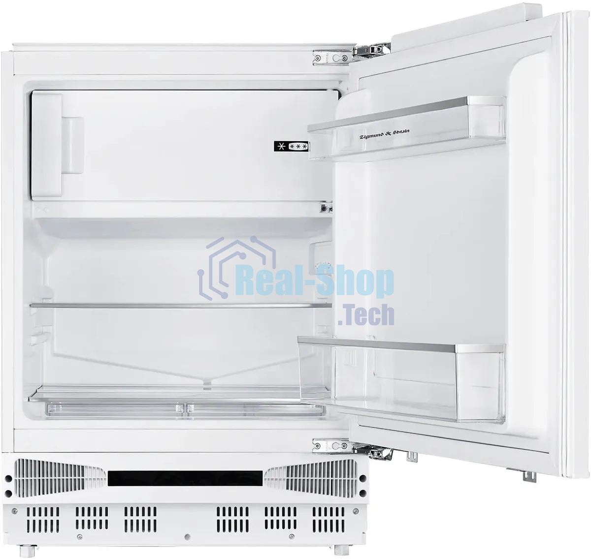 Встраиваемый холодильник Zigmund & Shtain BR 07 X белый однокамерный 95/16 л морозилка сверху, ручное размораживание