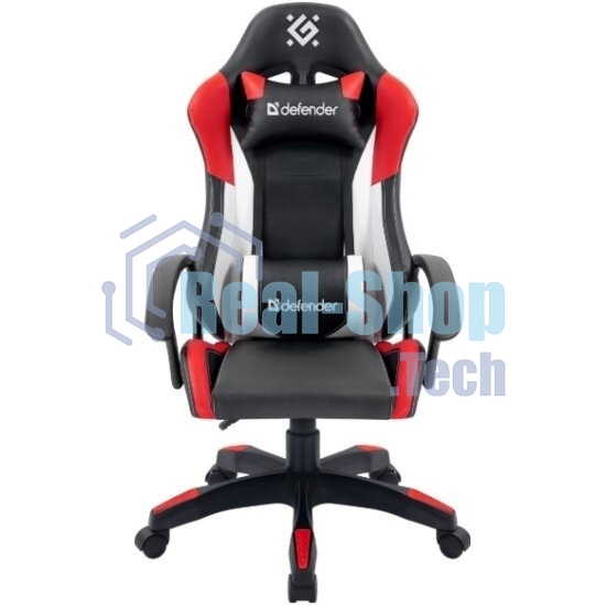 Игровое кресло Defender Crater черный/крас/бел, класс 2, PU 1
