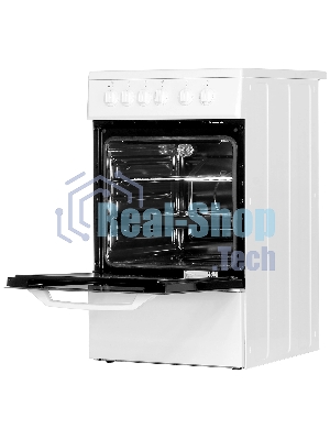Плита электрическая Beko FFSS57000W белый, конфорок 4 электрических, духовка 60 л, 50 см x 85 см x 60 см
