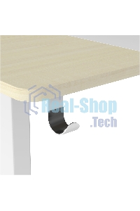 Стол компьютерный Cactus CS-EDL-WWD столешница МДФ дуб молочный каркас белый