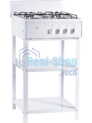 Плита газовая Flama AVG 1402 W белый,щиток, конфорок 4 шт, духовка 50 л, 50 см x 85 см x 58 см