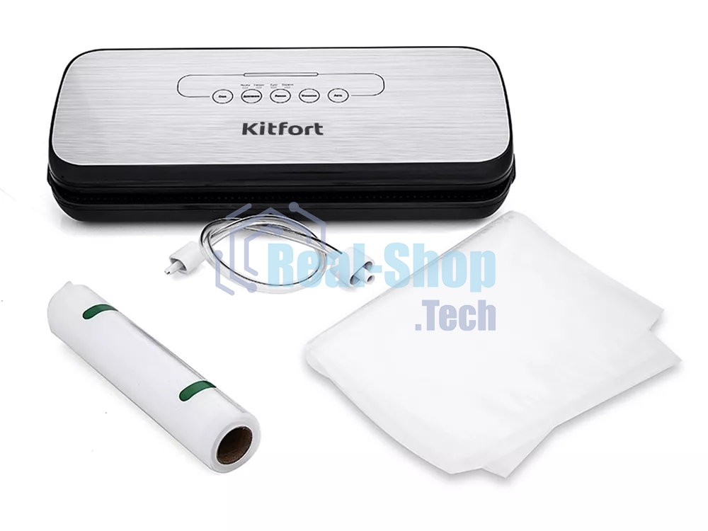 Вакуумный упаковщик Kitfort KT-1502-2 110Вт черный/серый