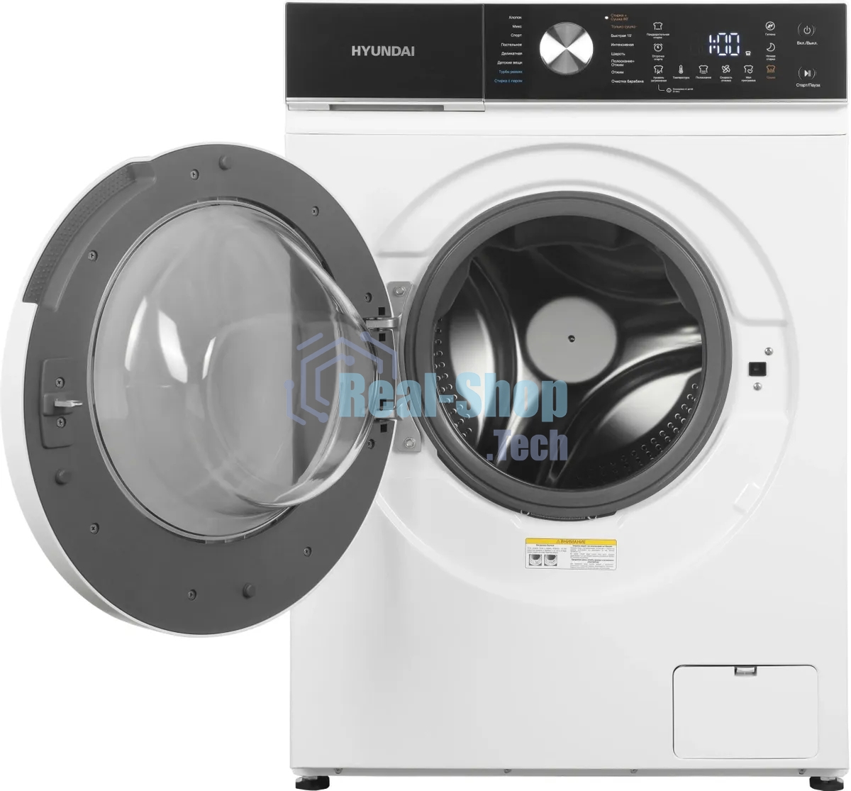 Стиральная машина Hyundai WFD8216 белый, загрузка фронтальная 8/5 кг (с сушкой), 1200 об/мин, класс: A+++