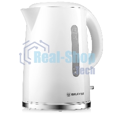 Чайник электрический BRAYER BR6108 1,7 л, 2200 Вт, белый