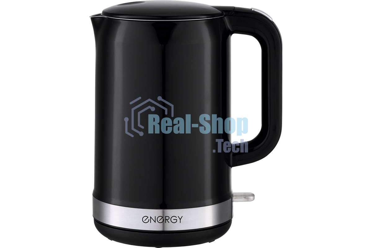 Чайник электрический Energy E-218 1.7л, двойной корпус, черный