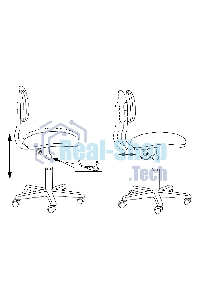 Кресло компьютерное Бюрократ CH-1201NX/BLACK черный