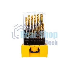 Набор сверл по металлу Denzel 1-13 мм, Р6М5К8-TiN, Golden Tip, 25 шт 723010