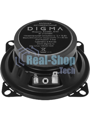Колонки автомобильные Digma KERNEL MINI 120Вт 90дБ 4Ом 10см (4дюйм) (ком.:2кол.) коаксиальные двухполосные