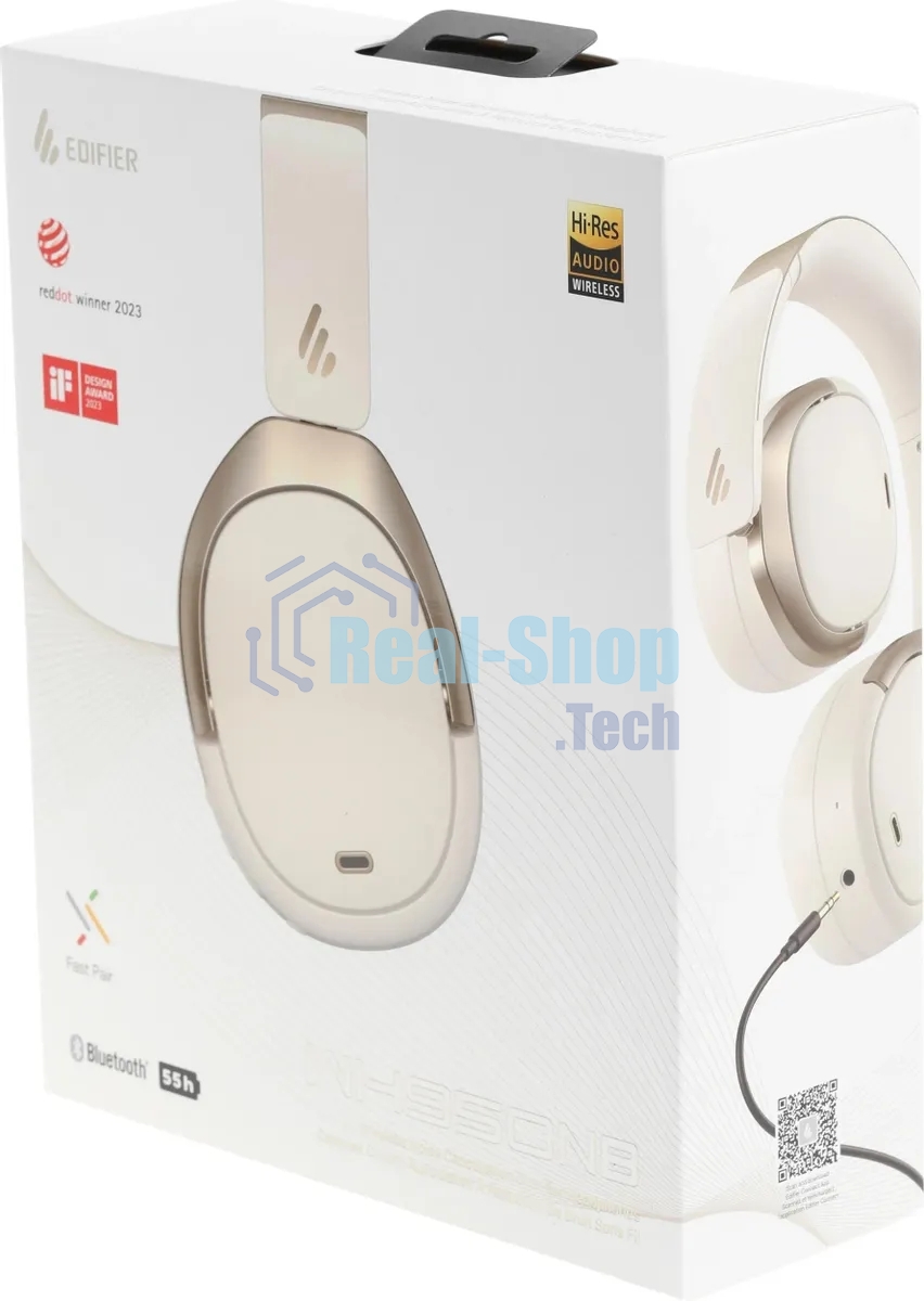Гарнитура беспроводная Edifier WH950NB слоновая кость/золотистый беспроводные bluetooth оголовье