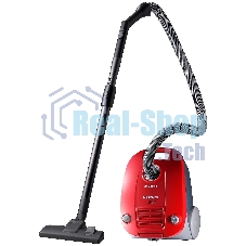 Пылесос Samsung SC4131 красный, 320/1600 Вт, уборка сухая, пылесборник мешок 3 л