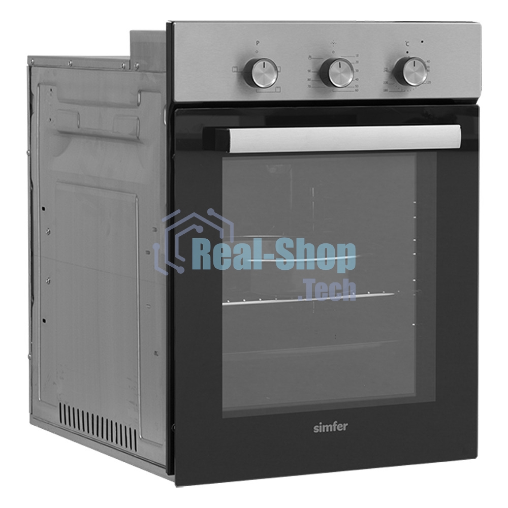 Электрический духовой шкаф Simfer B4EM14016, встраиваемый, нержавеющая сталь