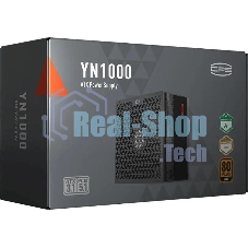 Блок питания PCCooler P5-YN1000-G1F, 1000Вт, 80 PLUS Gold, 135мм, модульный, черный
