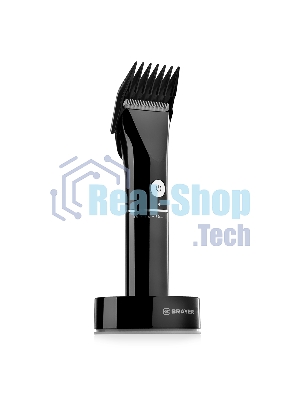 Машинка для стрижки BRAYER BR3400, LED-дисплей, 4 насад, турбо, титан. покр, регу. высоты лезвий