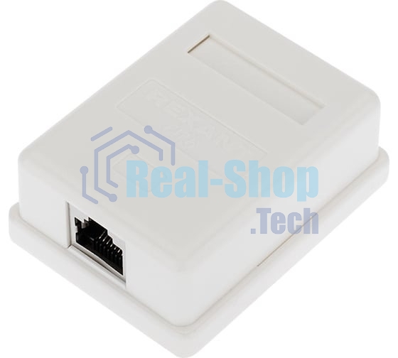 Рoзетка компьютерная внешняя Rexant 1-порт RJ-45 (8P8C), FTP экранированная, категория 6