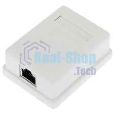 Рoзетка компьютерная внешняя Rexant 1-порт RJ-45 (8P8C), FTP экранированная, категория 6