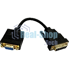 Переходник Buro DVI-D (m) VGA (f) 0.23м (BU-DVI-VGA) черный