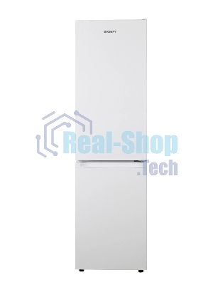 Холодильник Kraft KF-NF281W белый двухкамерный 164/64л морозилка снизу