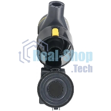 Пылесос вертикальный Centek CT-2573 черный/желтый, питание от аккумулятора, 215 Вт, уборка сухая, пылесборник 0.8 л, работа от АКБ max 45 мин