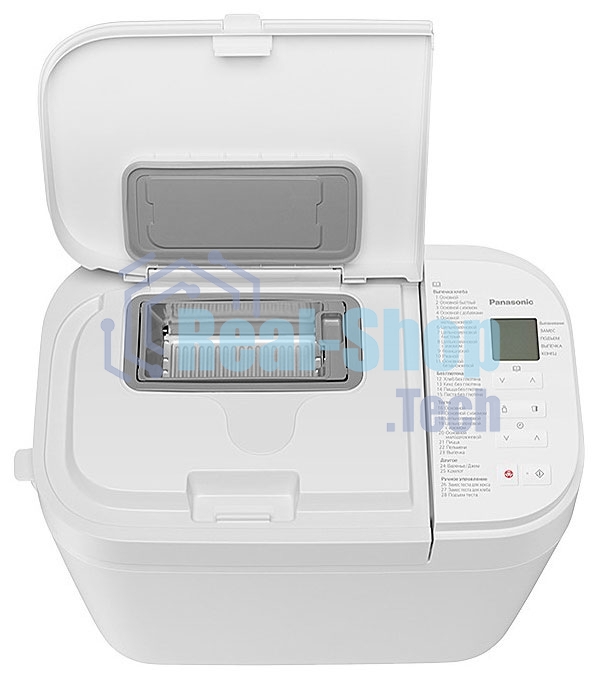 Хлебопечка Panasonic SD-R2520WTS белый, 550 Вт, программ - 28 шт, вес выпечки - 1.1 кг