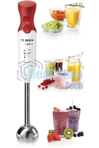 Блендер погружной Bosch MSM64110 450Вт белый/красный
