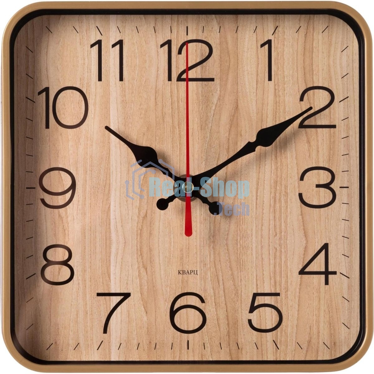 Часы настенные аналоговые Бюрократ WallC-S62P D19 см бежевый