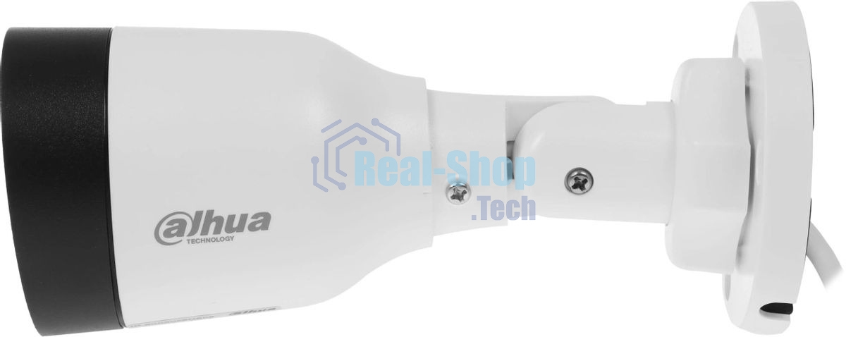 Уличная цилиндрическая IP-видеокамера Dahua DH-IPC-HFW1230S1P-0280B-S6 2Мп, 1/2.8” CMOS, объектив 2.8мм, детектор человка, ИК-подсветка до 30м, IP67, корпус: металл, пластик