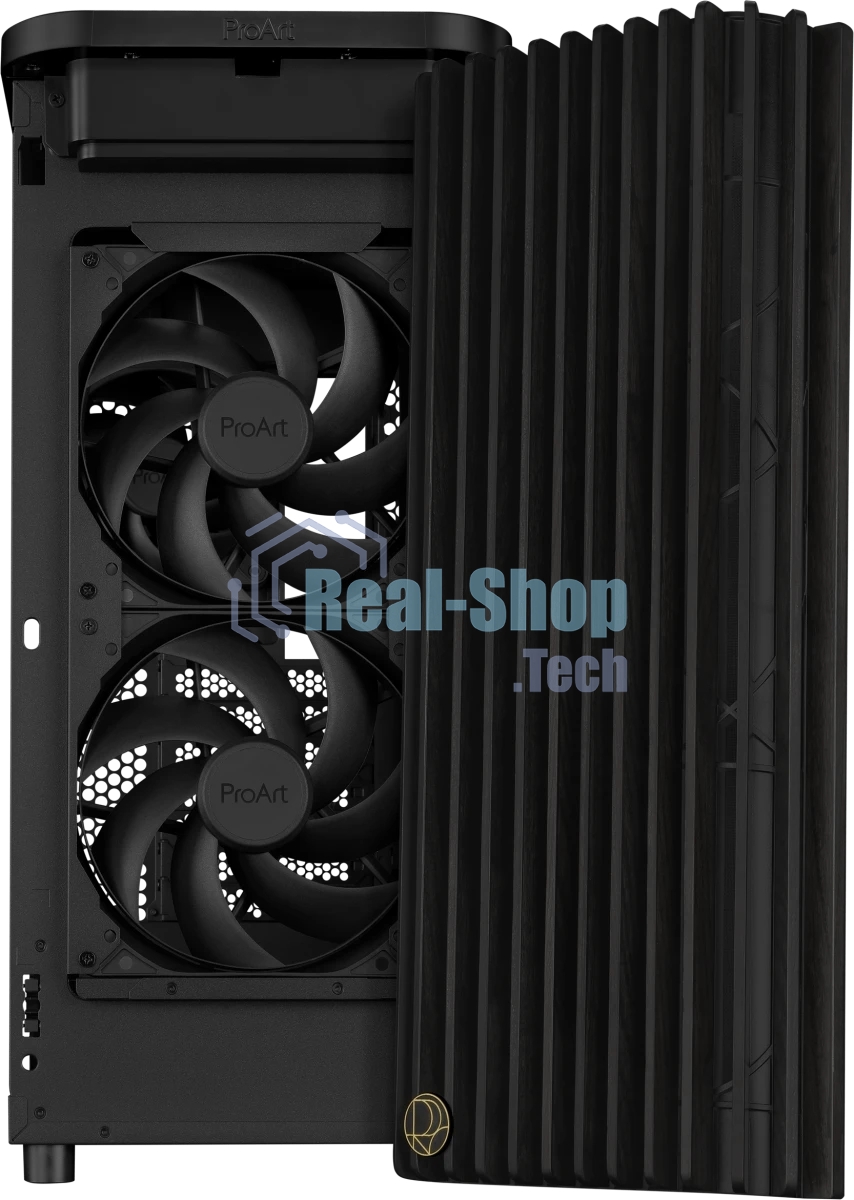 Компьютерный корпус ASUS PROART PA401 WOOD METAL PWM черный