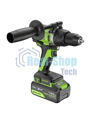 Дрель-шуруповерт аккумуляторная Greenworks GD24DD140 24V, 70/140Нм,Anti-kickback,2х4Ач,ЗУ,кор 3707607CUD