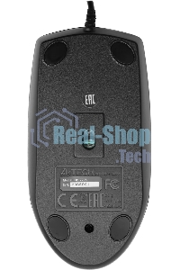 Мышь проводная A4Tech OP-720S черный, 1200 dpi, USB, кнопки - 3