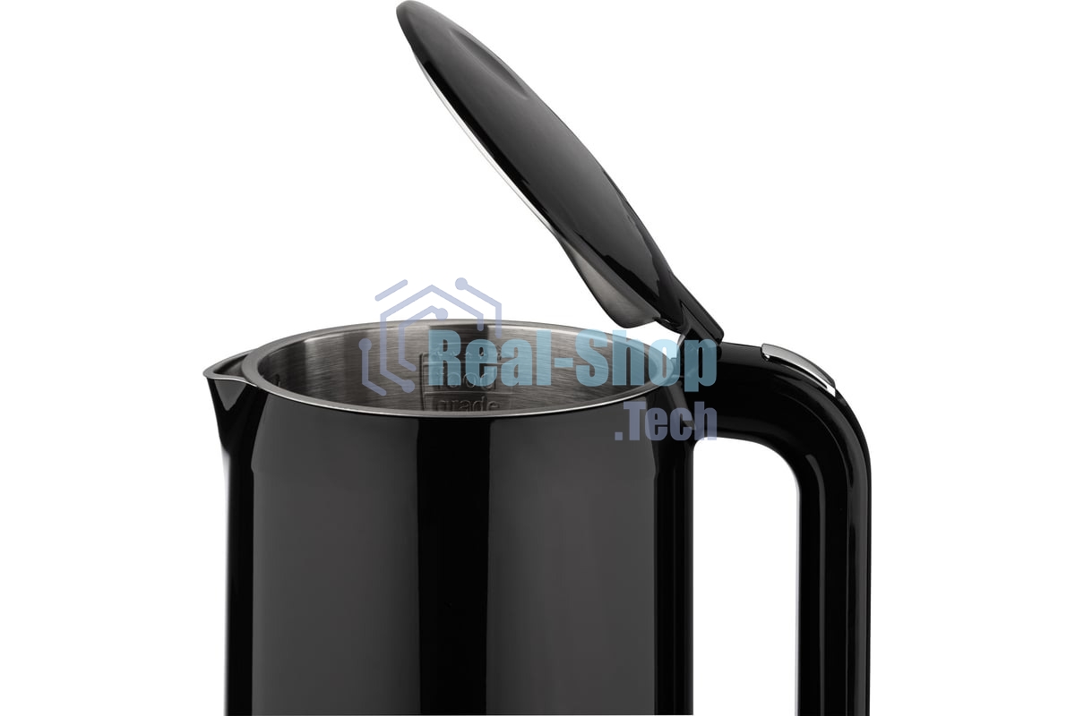 Чайник электрический Energy E-218 1.7л, двойной корпус, черный