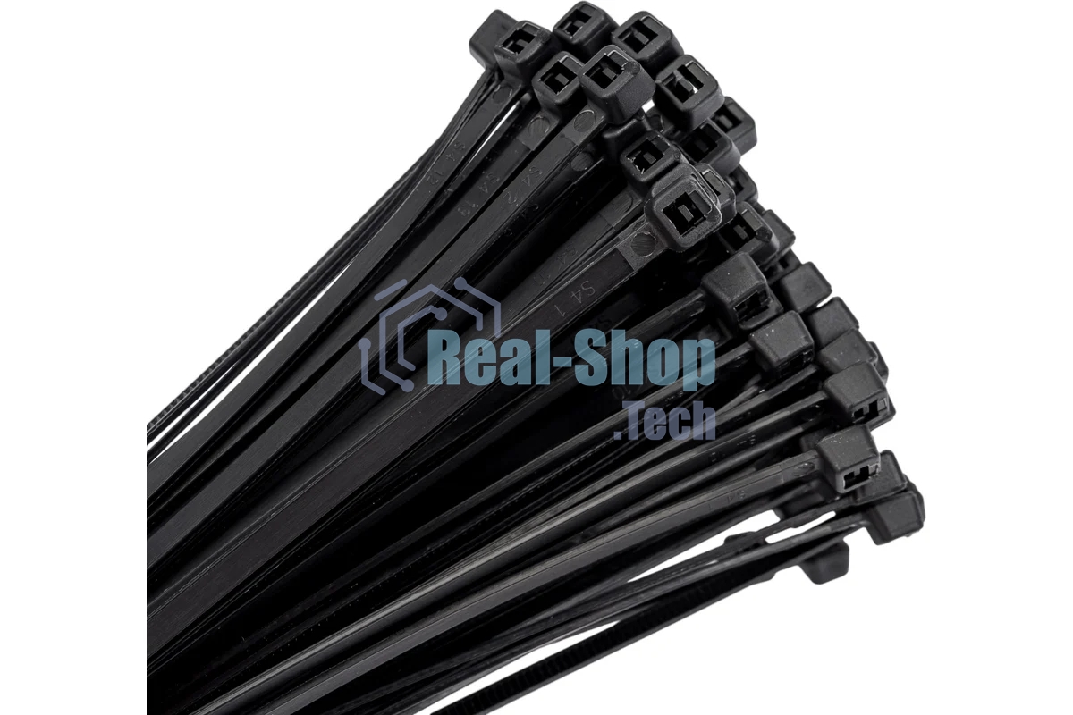 Хомут нейлоновый черный EKF Basic plc-cb-3.6x300 (3,6х300) (100 шт.)