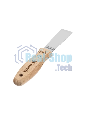 Шпательная лопатка Matrix из нержавеющей стали, 30 мм, буковая рукоятка, EFP 85608