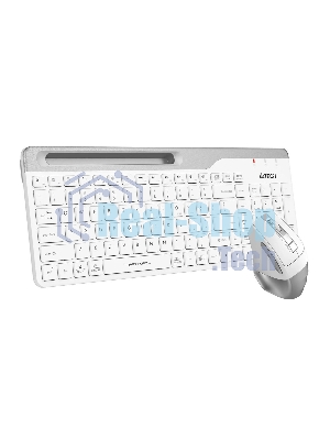 Комплект клавиатура+мышь A4Tech FStyler FB2535C беспроводной, USB + Bluetooth, 2000 DPI, белый