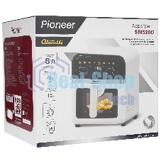 Аэрогриль Pioneer SM520D черный, 1850 Вт, 8 л, сенсор, 8 программ