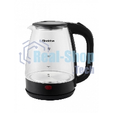 Электрочайник Blackton Bt KT100G черный, 1.7 л, 1500 Вт, скрытый нагревательный элемент