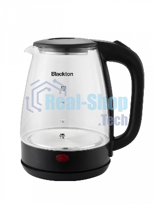 Электрочайник Blackton Bt KT100G черный, 1.7 л, 1500 Вт, скрытый нагревательный элемент