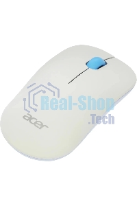 Мышь беспроводная Acer OMR205 белый/голубой, 1200 dpi, радиоканал, USB, кнопки - 3