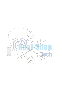 Светодиодная подвесная фигура Neon-night Снежинка на металлическом каркасе, цвет теплый белый