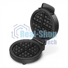 Вафельница BQ ST1009 черный/стальной, WAFFLE. 1000 Вт, приготовление 4 вафель одновременно, антипригарное покрытие панелей Non-Stick PRO, равномерный нагрев, теплоизолированная ручка, противоскользящие ножки, 2 индикатора работы: нагрева и питания, диапаз