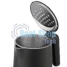 Чайник электрический Vitek VT-1162, 1.7л, 2200Вт, черный, корпус: металл/пластик