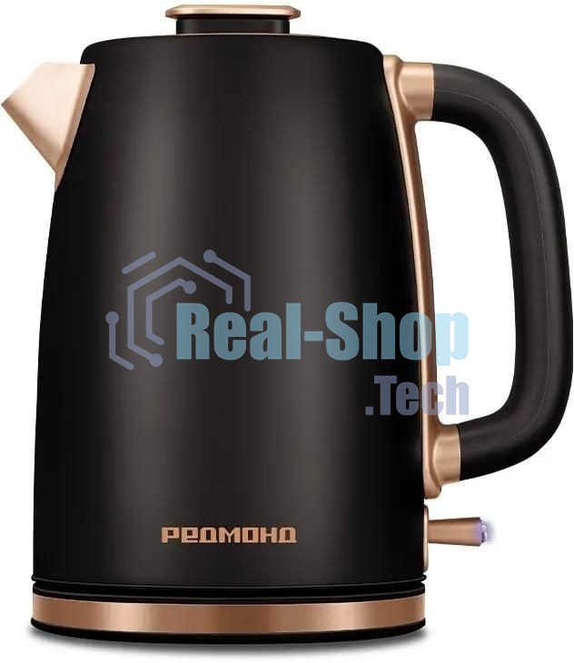 Чайник электрический Redmond KM240 1.7л. 2200Вт черный/бронзовый
