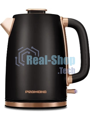 Чайник электрический Redmond KM240 1.7л. 2200Вт черный/бронзовый