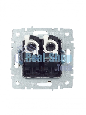 Розетка компьютерная двойная IEK BRITE РК10-2-БрЖ кат.5E RJ45 жемчуг