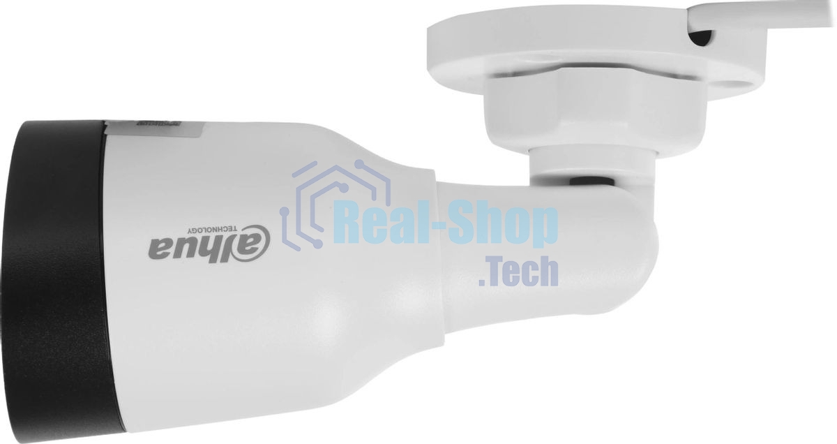 Уличная цилиндрическая IP-видеокамера Dahua DH-IPC-HFW1230S1P-0280B-S6 2Мп, 1/2.8” CMOS, объектив 2.8мм, детектор человка, ИК-подсветка до 30м, IP67, корпус: металл, пластик